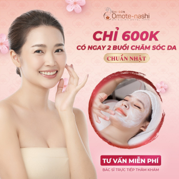 CHỈ 600K - CÓ NGAY 2 BUỔI CHĂM SÓC DA CHUẨN NHẬT